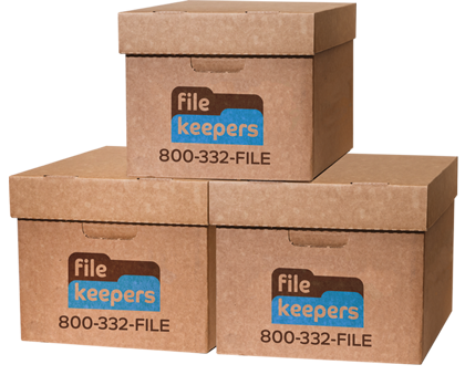 File Keepers standard boxes, business file storage, business file management